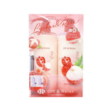 OFF & RELAX Spa Shampoo + Hair Treatment Lychee & Rose Limited Set (2x460ml) - Kiyoko Beauty