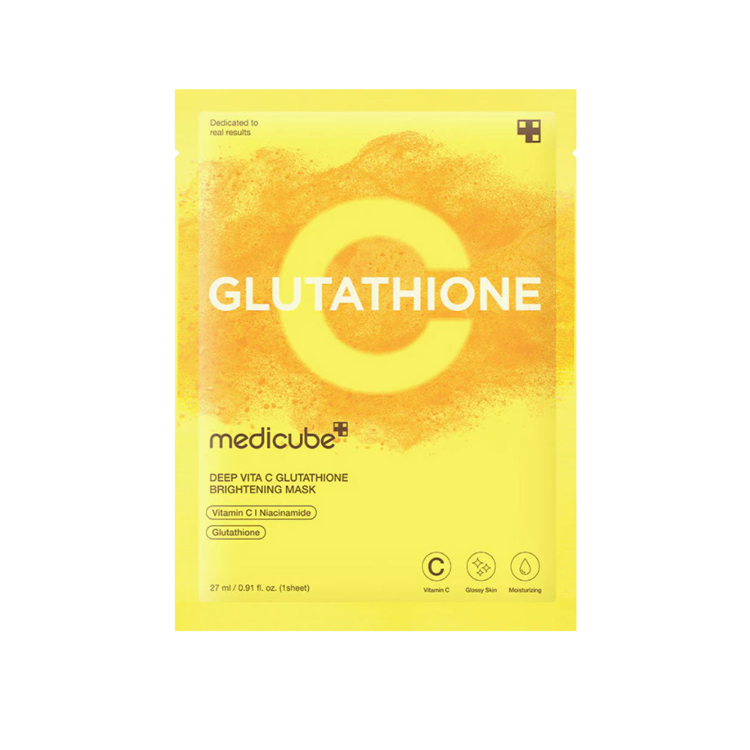 medicube glutathione mask Deep Vita C Brightening (1pc) Bacteriostatic Water | Mountainside