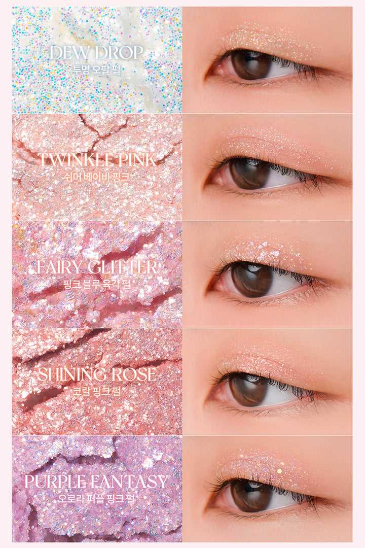 rom&nd Better Than Palette: Light & Glitter Garden (8g) - Kiyoko Beauty