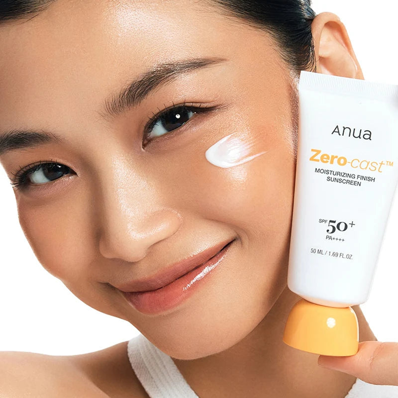 ANUA Zero-Cast Moisturizing Finish Sunscreen SPF 50+ PA++++ (50ml)