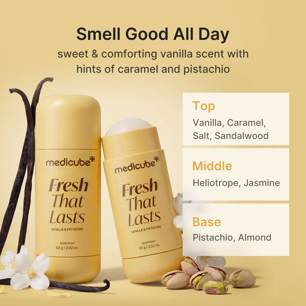 Medicube Vanilla & Pistachio Deodorant (80g)