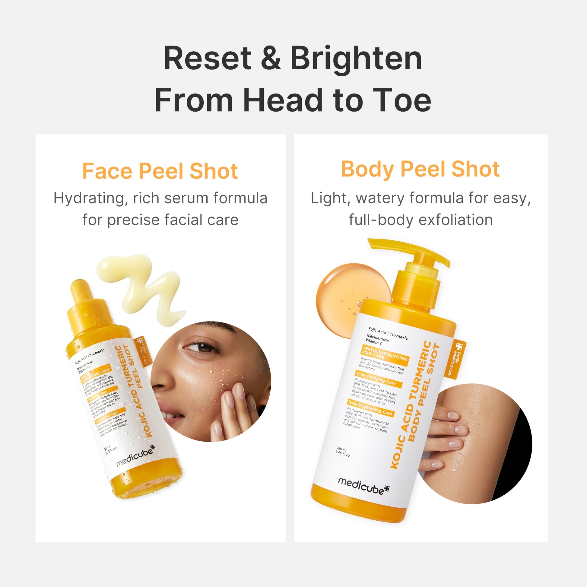 Medicube Kojic Acid Turmeric Body Peel Shot (280ml)