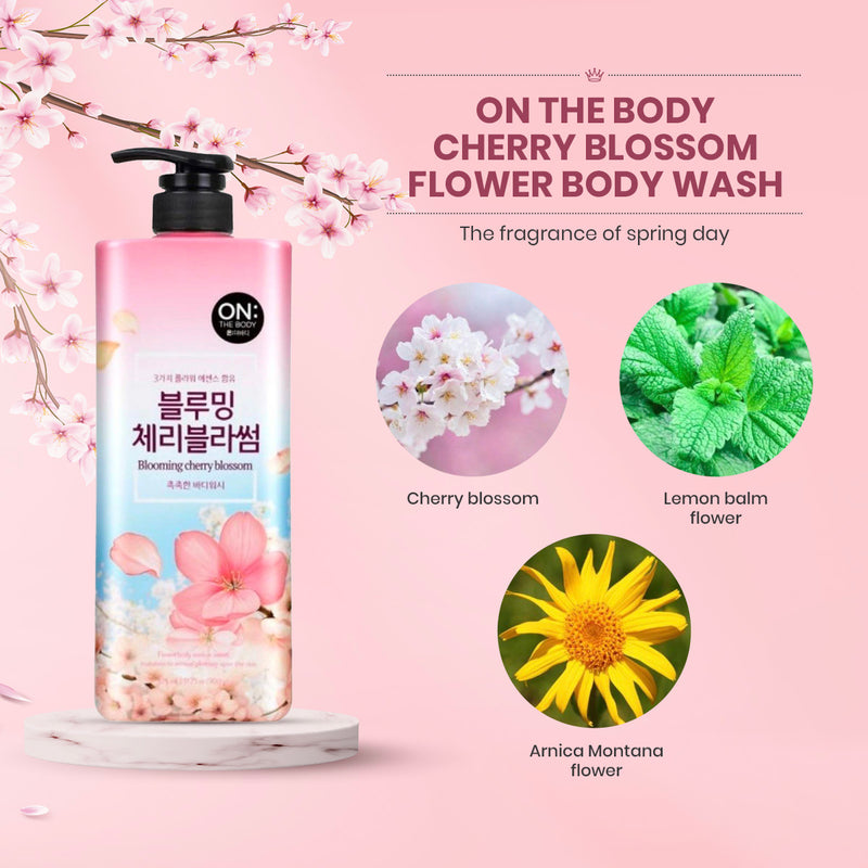 LG ON: THE BODY Perfume Body Wash: Cherry Blossom (900ml)