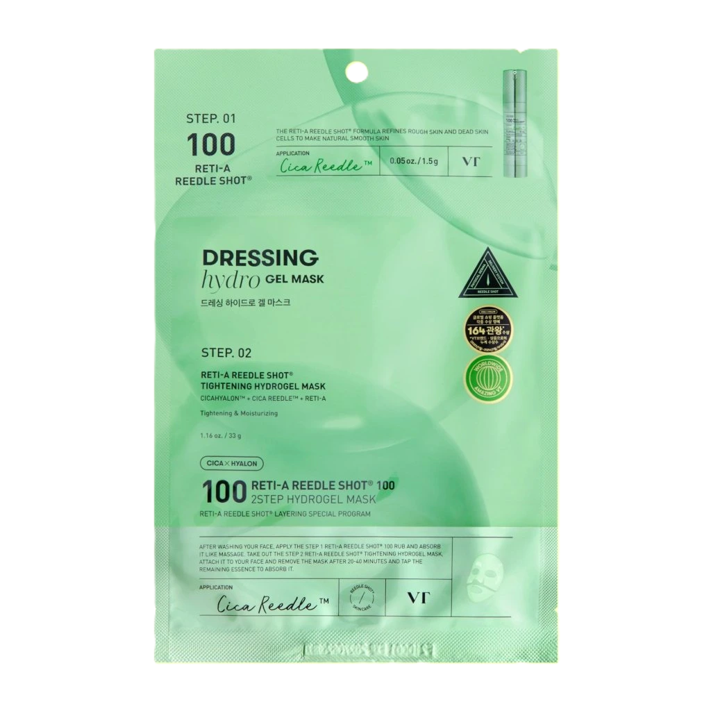 VT Reti-A Reedle Shot 100 2-Step Hydrogel Mask (1 PC) - Kiyoko Beauty