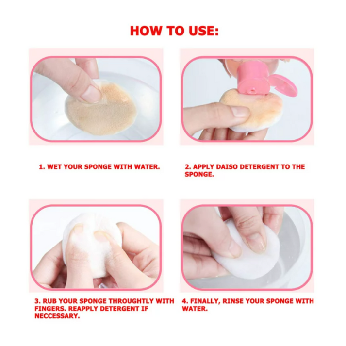 DAISO Puff Sponge Detergent (110ml)