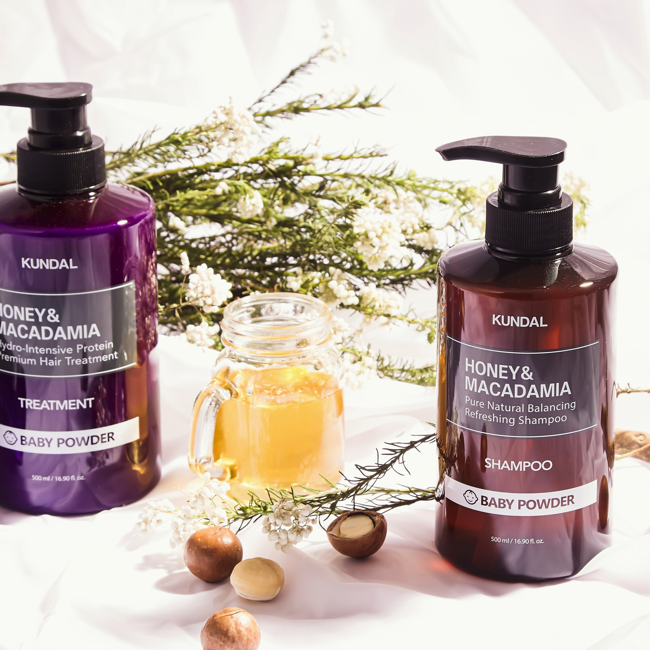 KUNDAL Honey & Macadamia Hair Care Set (2x500ml) - Kiyoko Beauty