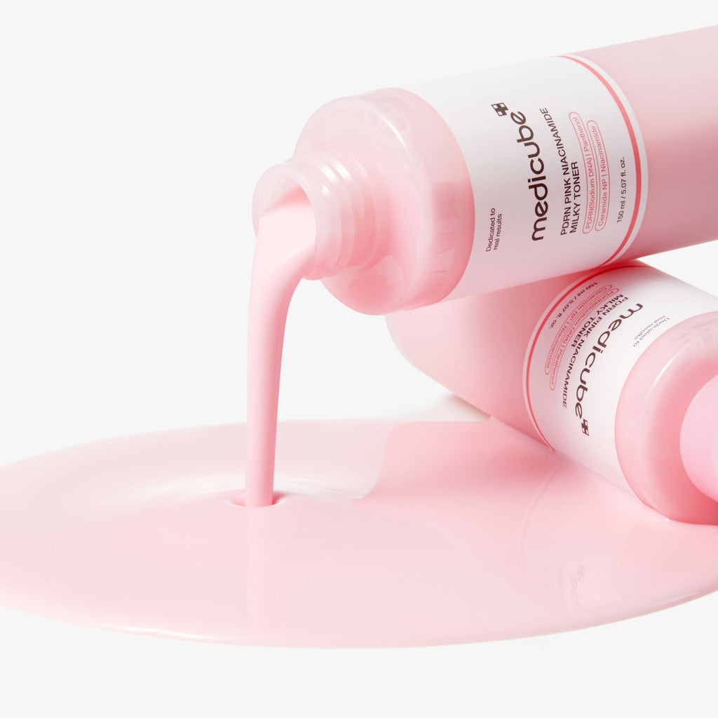 Medicube PDRN Pink Niacinamide Milky Toner (150ml) - Kiyoko Beauty