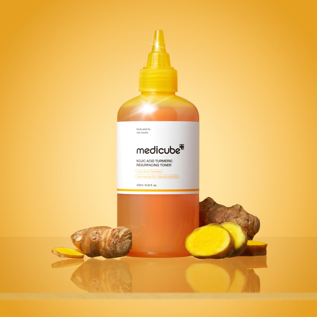 Medicube Kojic Acid Turmeric Resurfacing Toner (250ml) - Kiyoko Beauty
