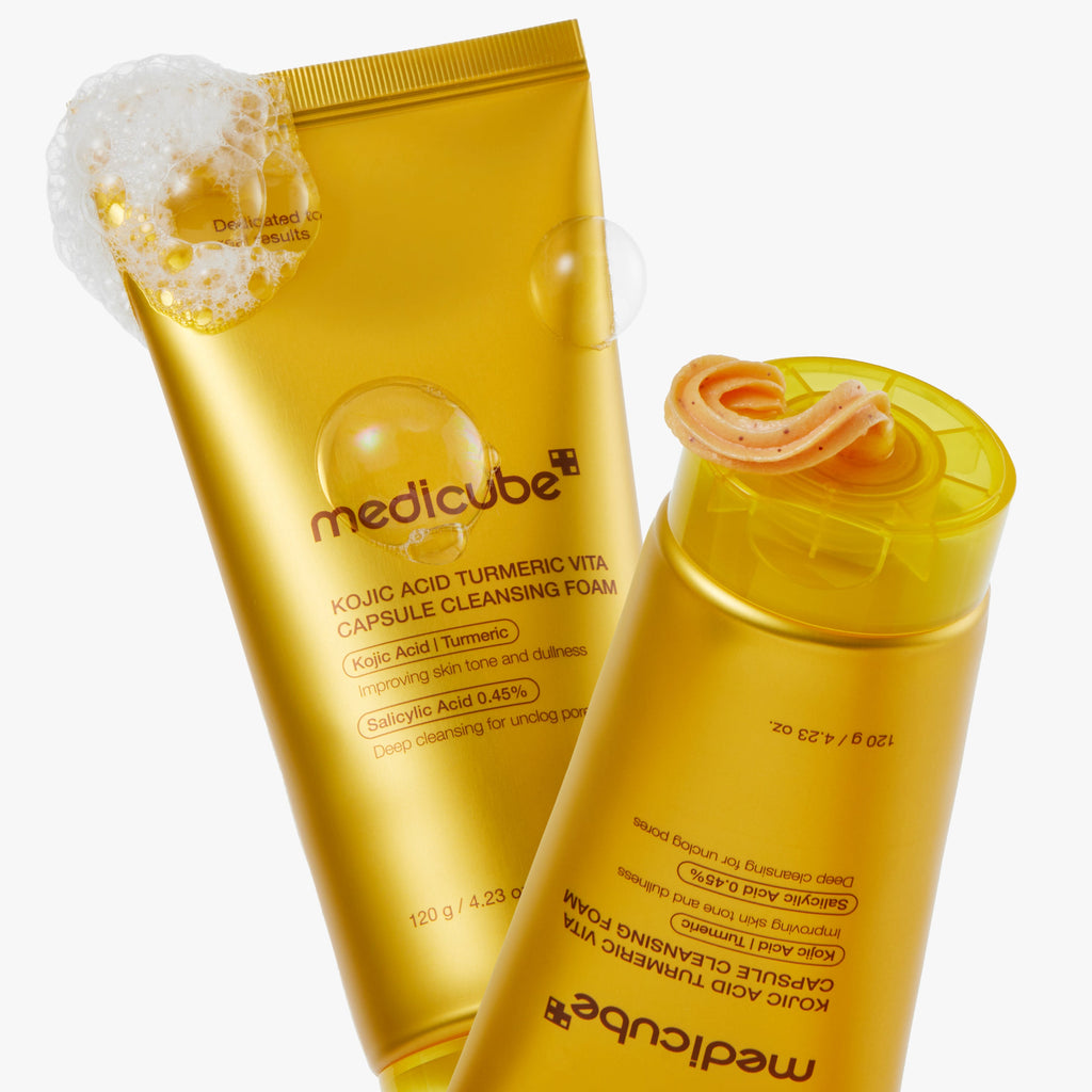 Medicube Kojic Acid Turmeric Vita Capsule Cleansing Foam (120g)
