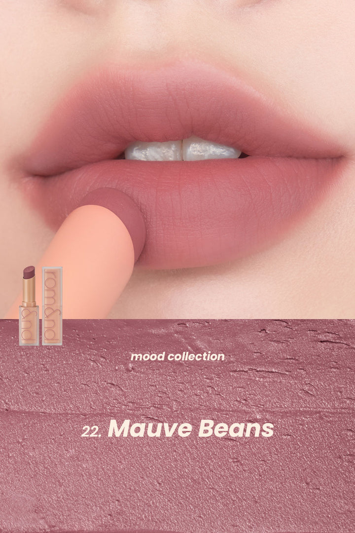 rom&nd Zero Matte Lipstick: Muteral Nude Series (3g) - Kiyoko Beauty