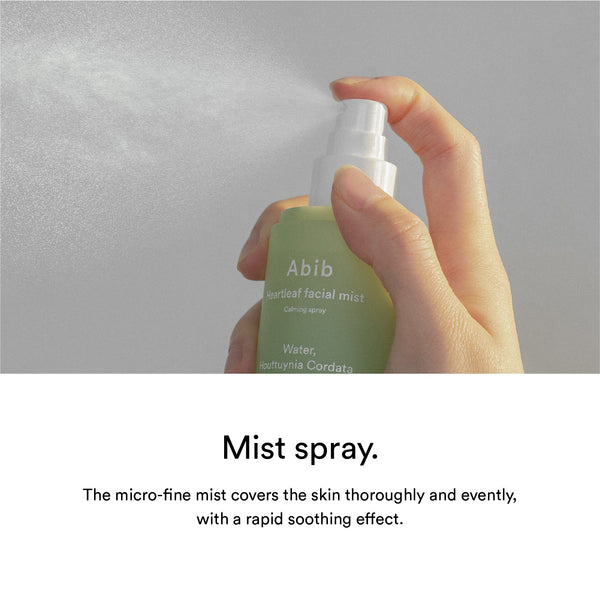 Abib Heartleaf facial mist Calming spray (150ml + 150ml refill)