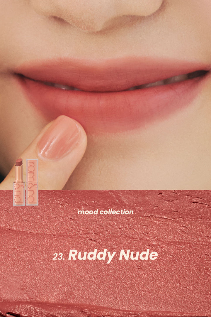 rom&nd Zero Matte Lipstick: Muteral Nude Series (3g) - Kiyoko Beauty