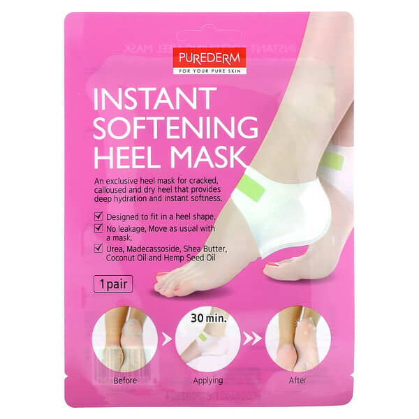 PUREDERM Instant Softening Heel Mask (1 pair) - Kiyoko Beauty