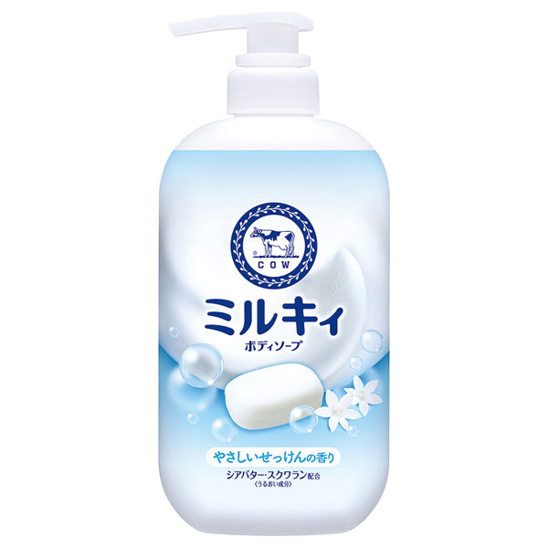 COW BRAND Bouncia Milky Body Soap (500ml) - Kiyoko Beauty