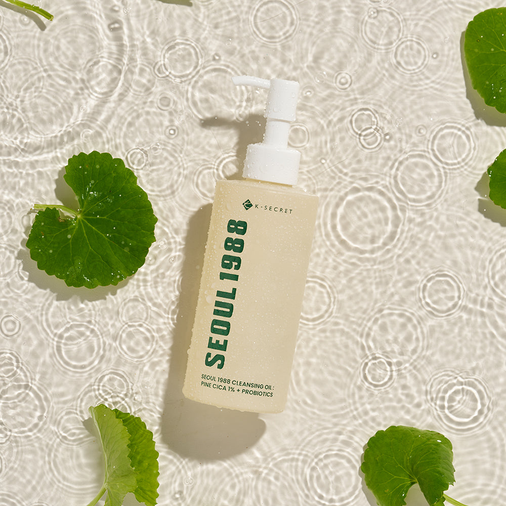 KSECRET SEOUL 1988 Cleansing Oil: Pine Cica 1% + Probiotics (200ml) - Kiyoko Beauty