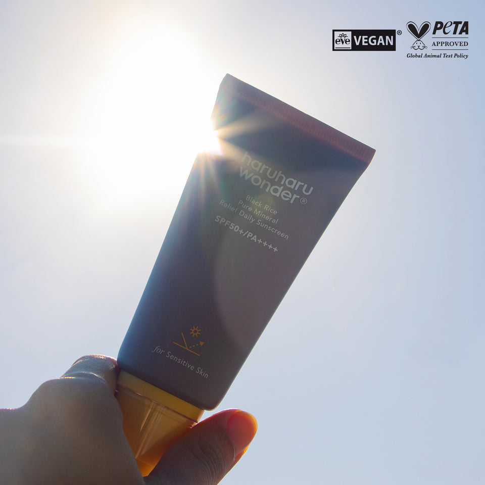 Haruharu Wonder Black Rice Pure Mineral Relief Daily Sunscreen SPF50+/PA++++ (50ml) - Kiyoko Beauty
