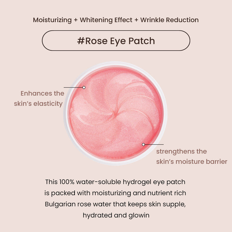 HEIMISH Bulgarian Rose Water Hydrogel Eye Patch (60pcs)