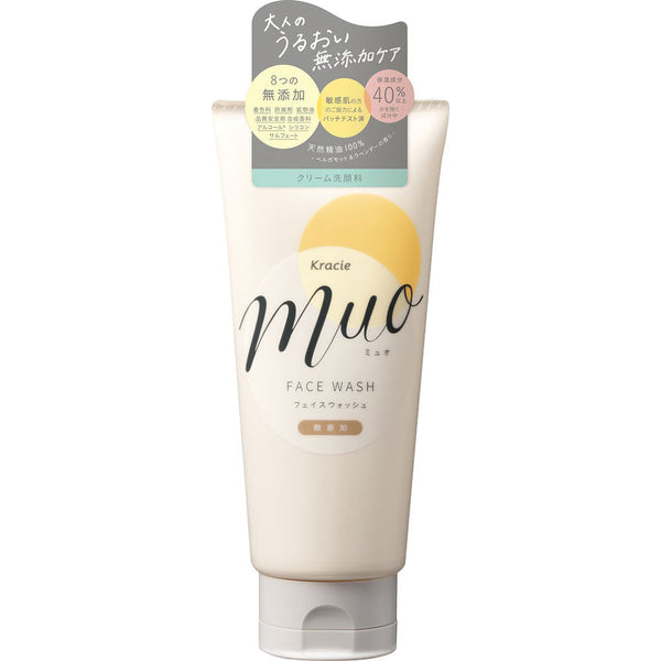 KRACIE Muo Face Wash Cream Cleanser (120g)