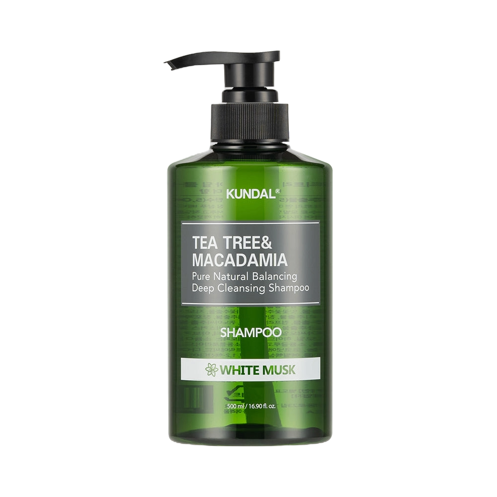 KUNDAL Tea Tree & Macadamia Deep Cleansing Shampoo (500ml) - Kiyoko Beauty