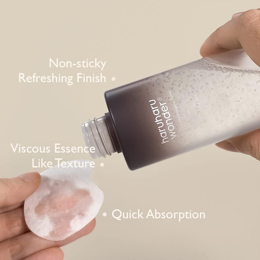 Haruharu Wonder Black Rice Hyaluronic Toner for Sensitive Skin (Fragrance-Free) (150ml) - Kiyoko Beauty