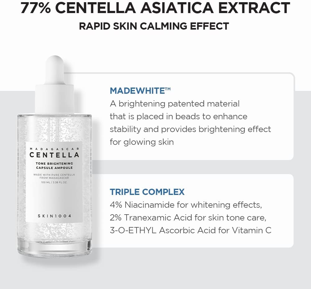 Skin1004 Madagascar Centella Tone Brightening Capsule Ampoule (100ml) - Kiyoko Beauty