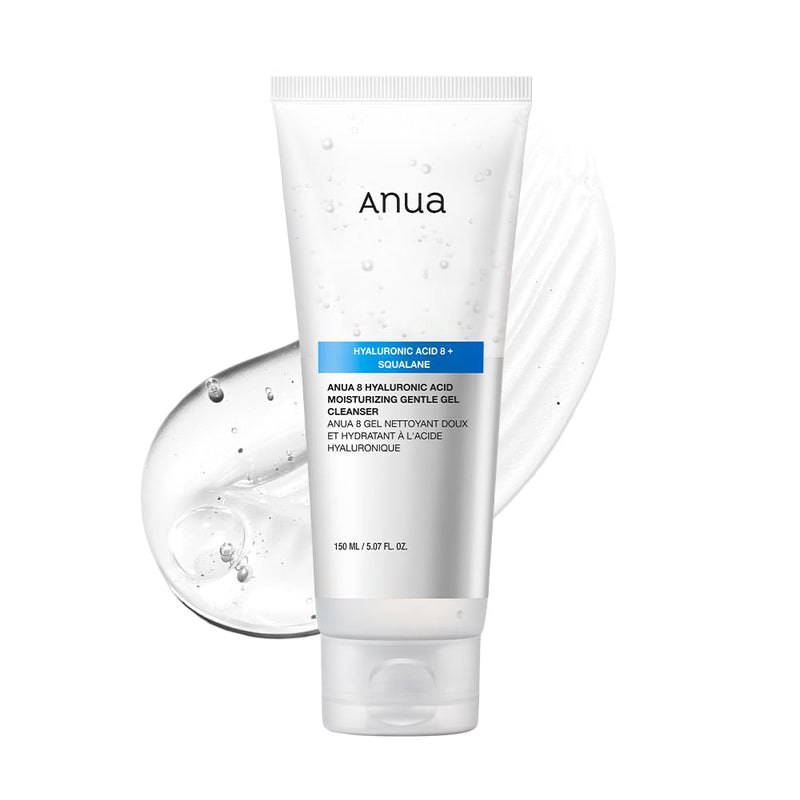 ANUA 8 Hyaluronic Acid Moisturizing Gentle Gel Cleanser (150ml) - Kiyoko Beauty