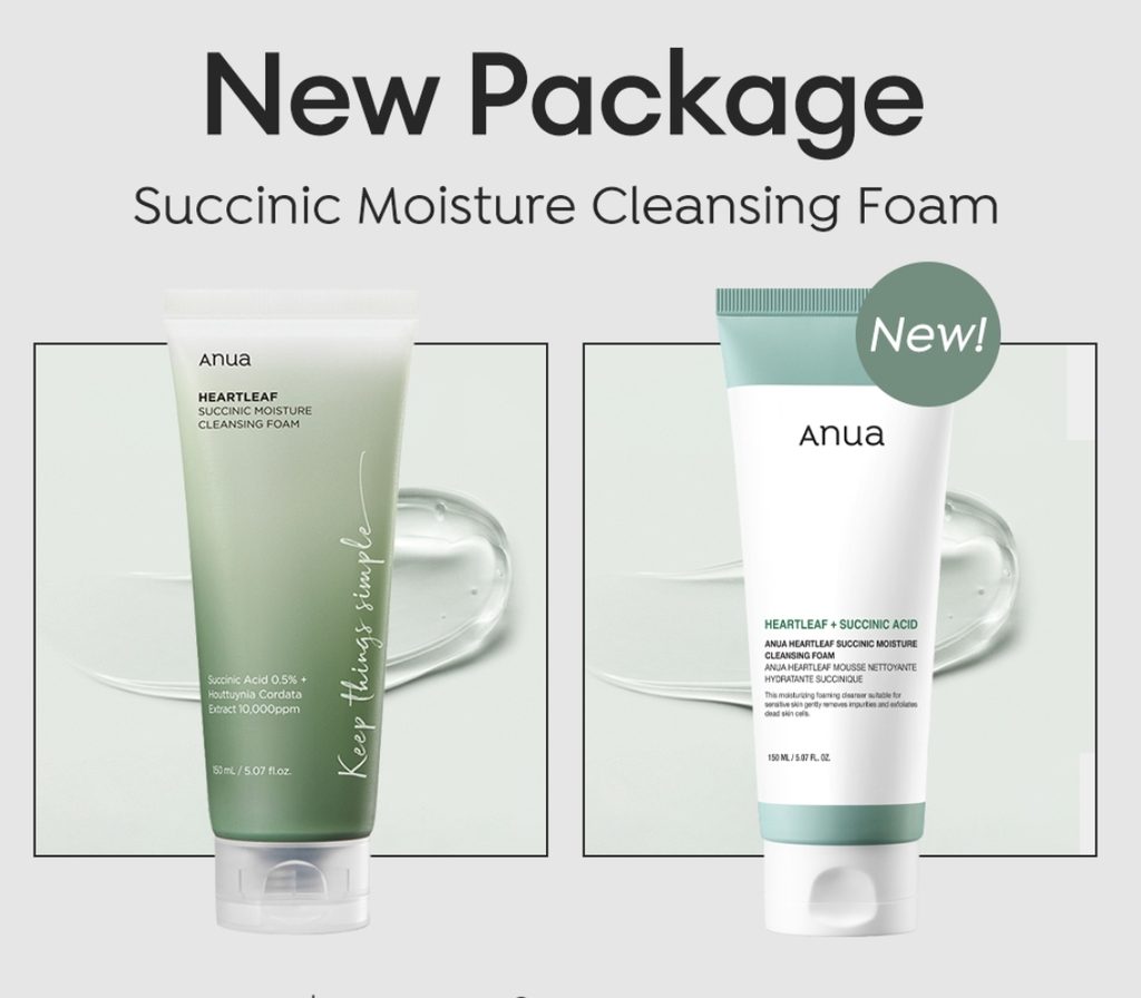 ANUA Heartleaf Succinic Moisture Cleansing Foam - Kiyoko Beauty