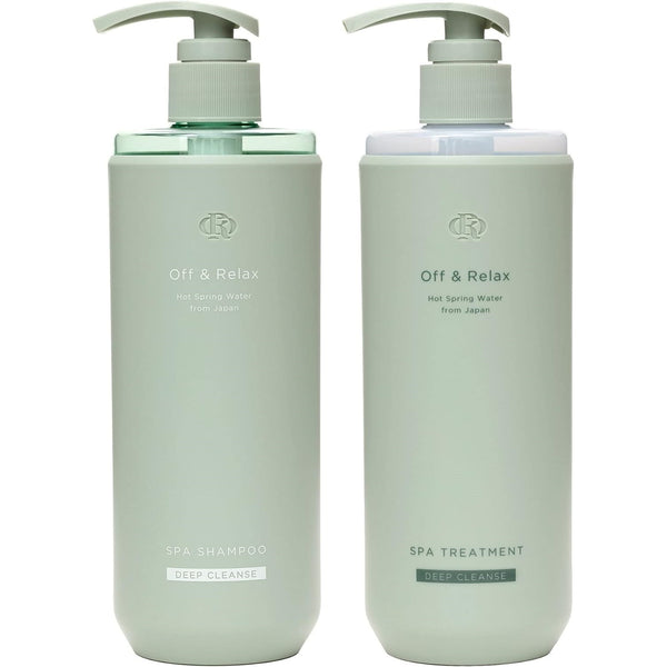 OFF & RELAX Hot Spring Water Deep Cleanse Spa Shampoo + Treatment Set (Limited Edition - 2x260ml)