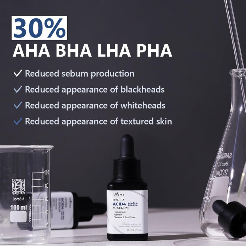 ISNTREE Hyper Acid 4 AHA BHA PHA LHA 30 Serum (20ml)