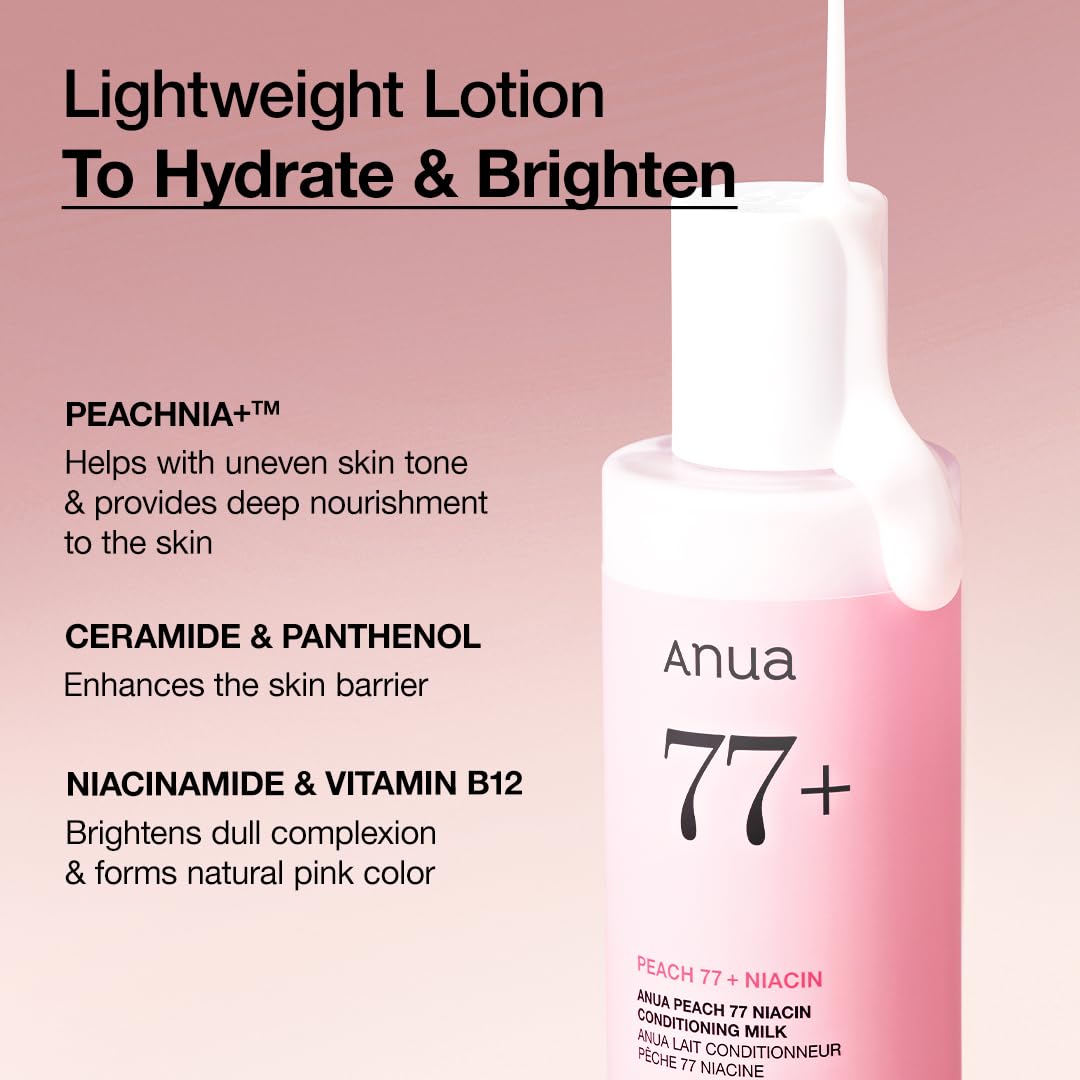 ANUA Peach 77% Niacin Conditioning Milk (150ml) | Kiyoko Beauty