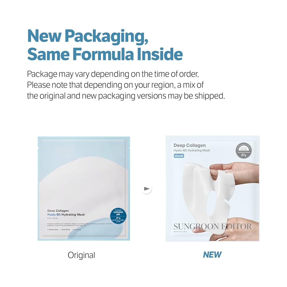 Sungboon Editor Deep Collagen Hyalu-B5 Hydrating Mask (4pcs) - Kiyoko Beauty