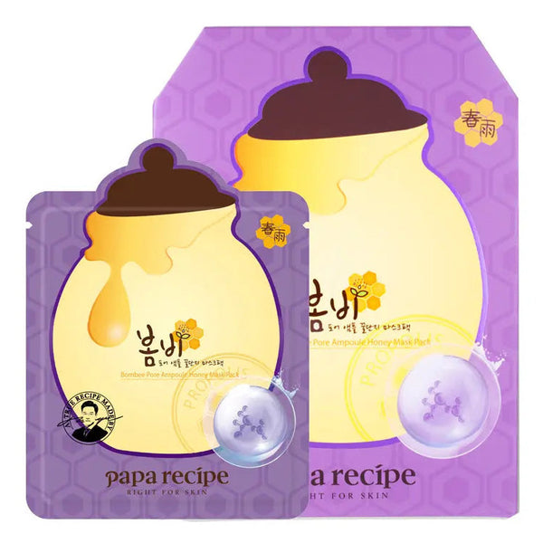 Papa Recipe Bombee Pore Ampoule Honey Mask (10 pcs)