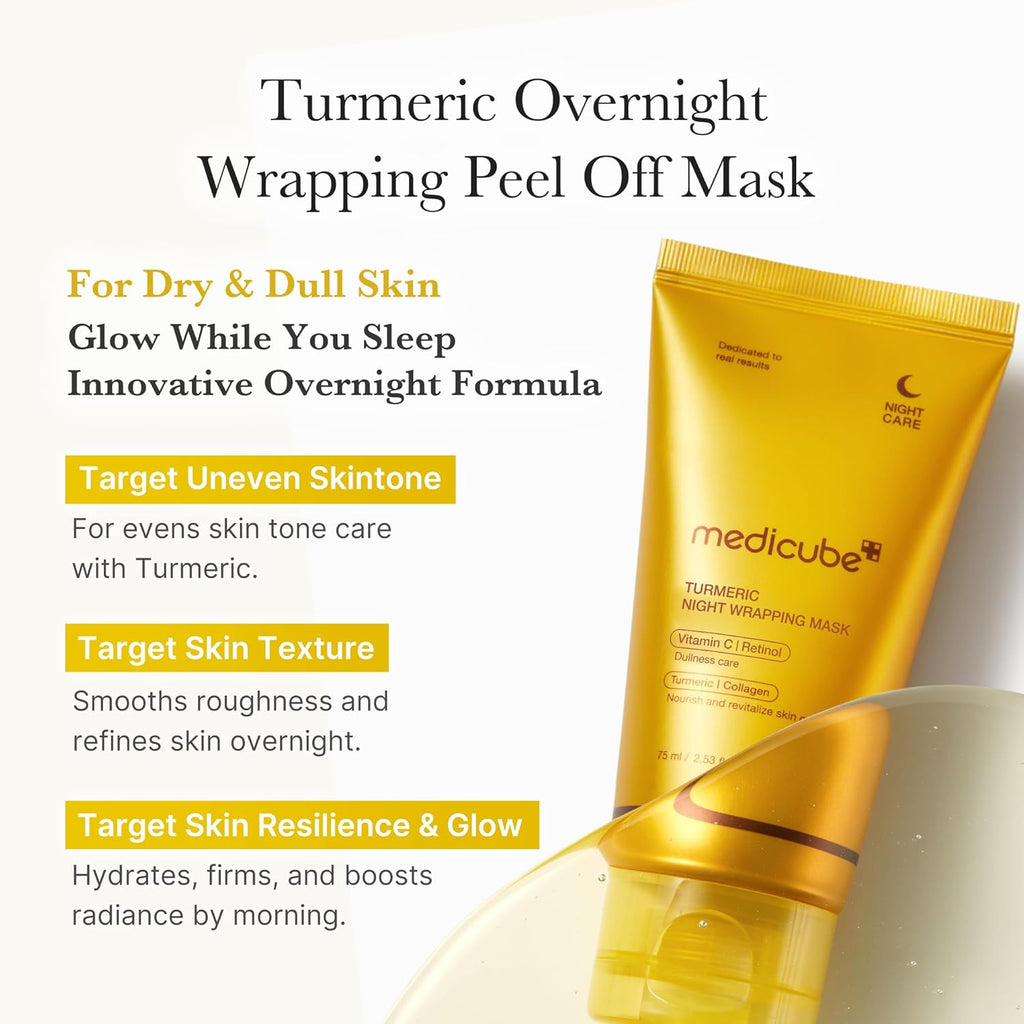 Medicube Kojic Acid Turmeric Night Wrapping Mask (75ml) - Kiyoko Beauty