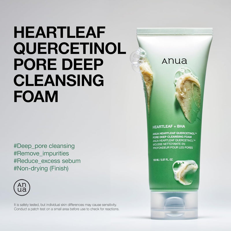 ANUA Heartleaf Quercetinol Pore Deep Cleansing Foam