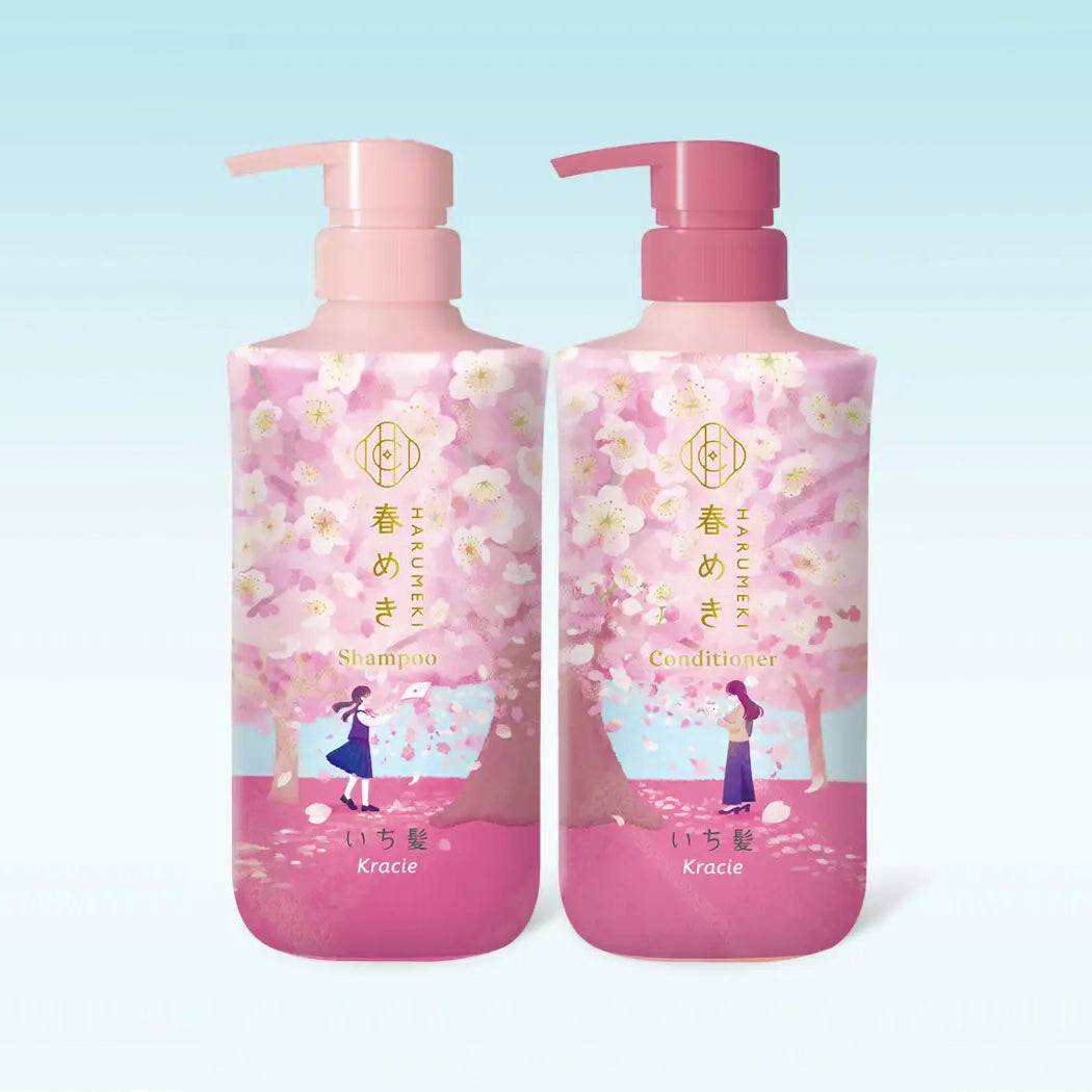 Kracie Ichikami Shampoo & Conditioner Set - Spring - Limited Edition (2pcs) - Kiyoko Beauty