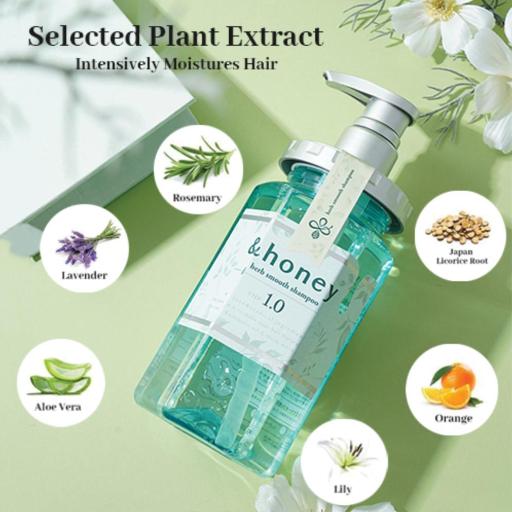 &honey Herb Smooth Shampoo (440ml)
