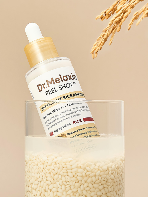 Dr.Melaxin Peel Shot Exfoliating White Rice Ampoule (80ml) - Kiyoko Beauty