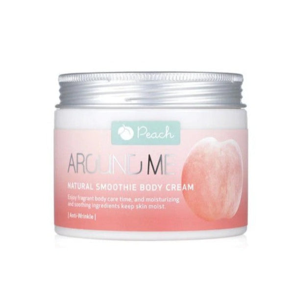 AROUND ME Natural Smoothie Body Cream - Peach (300g)