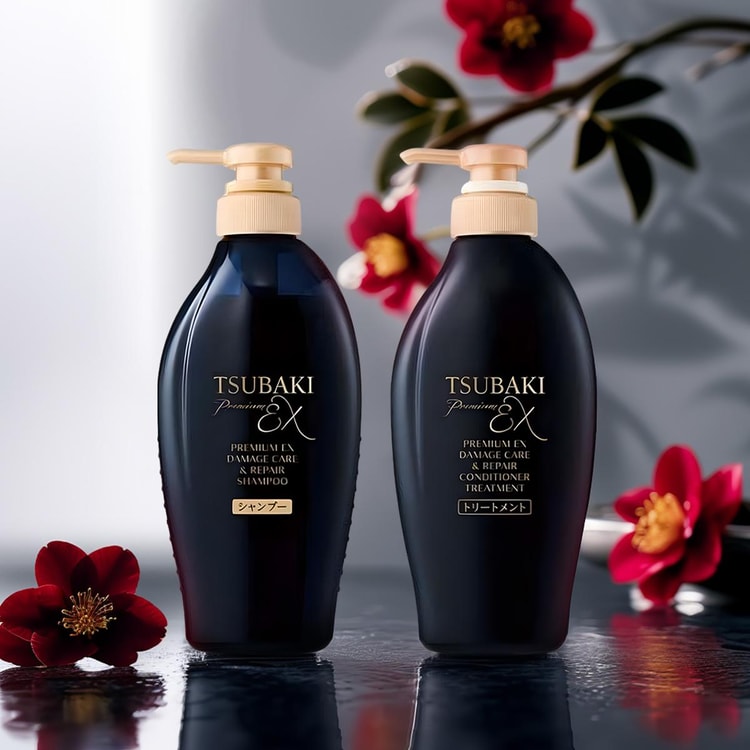 Shiseido Tsubaki Premium EX Damage Care & Repair Shampoo & Conditioner Set (2x400ml)