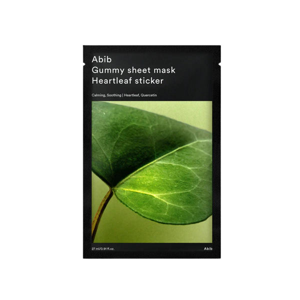 Abib Gummy Sheet Mask Heartleaf Sticker (1pc / 1 Box)