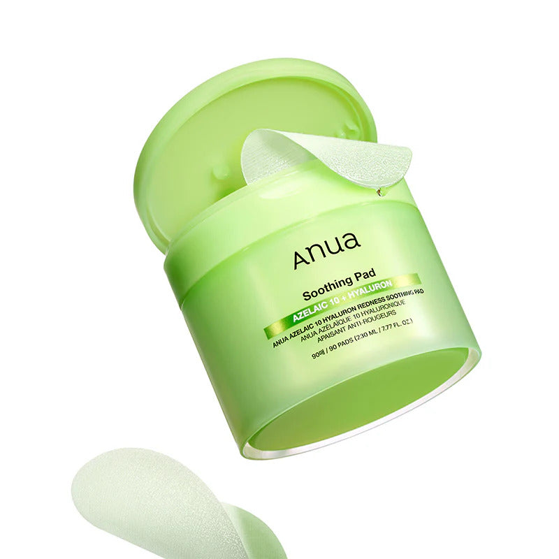 ANUA Azelaic Acid 10 Hyaluron Redness Soothing Pad (90pcs) - Kiyoko Beauty