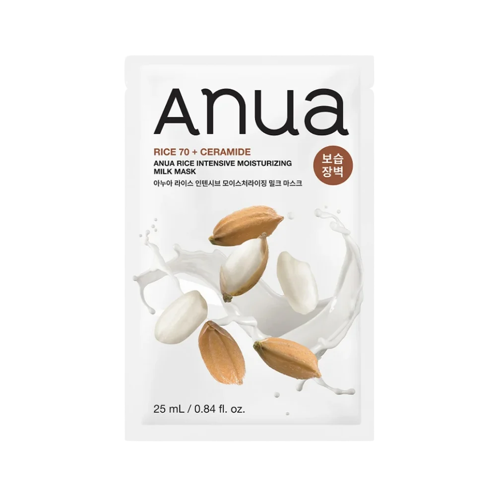 ANUA Rice 70 Intensive Moisturizing Milk Mask (1 PC) - Kiyoko Beauty