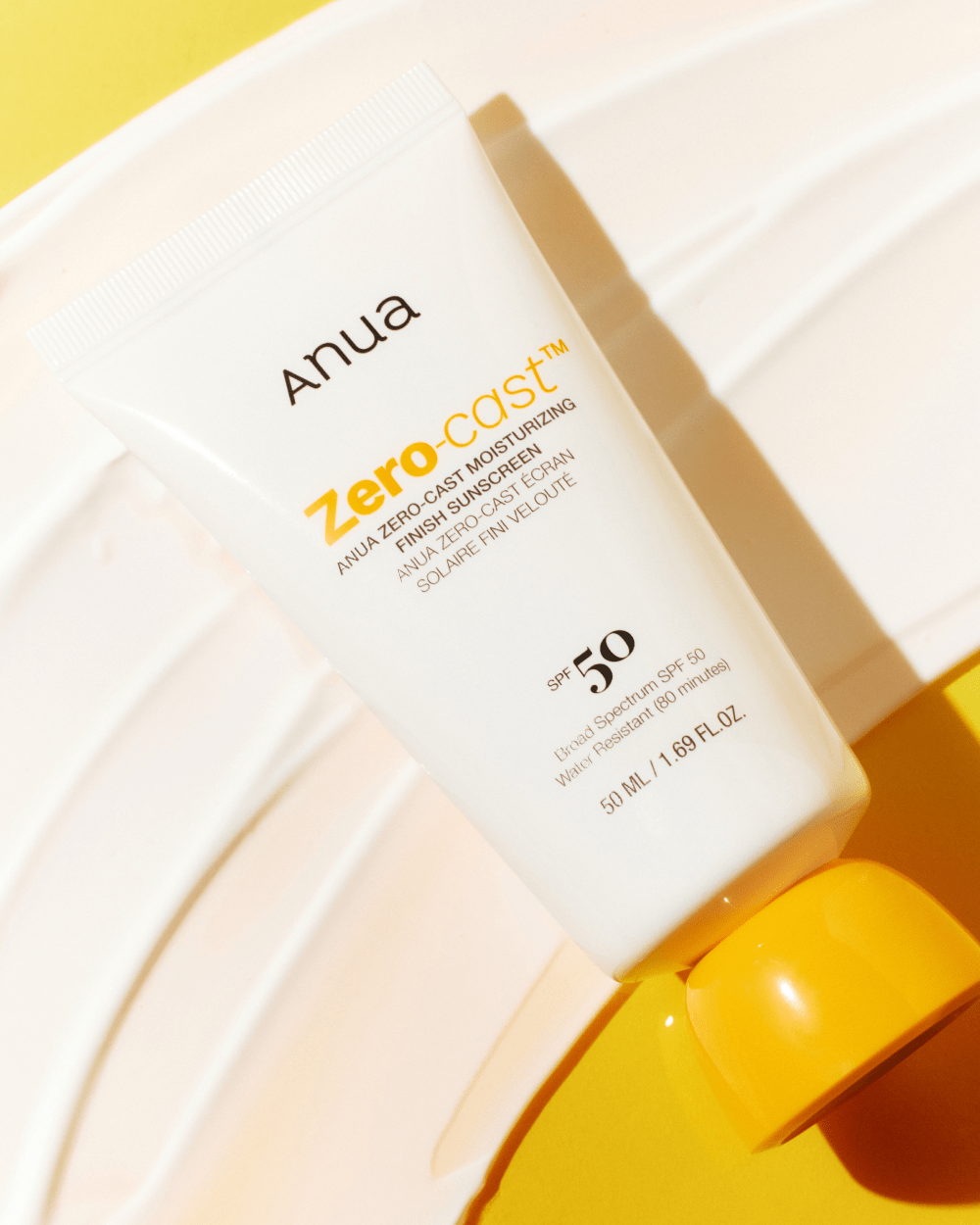 ANUA Zero-Cast Moisturizing Finish Sunscreen SPF 50+ PA++++ (50ml)