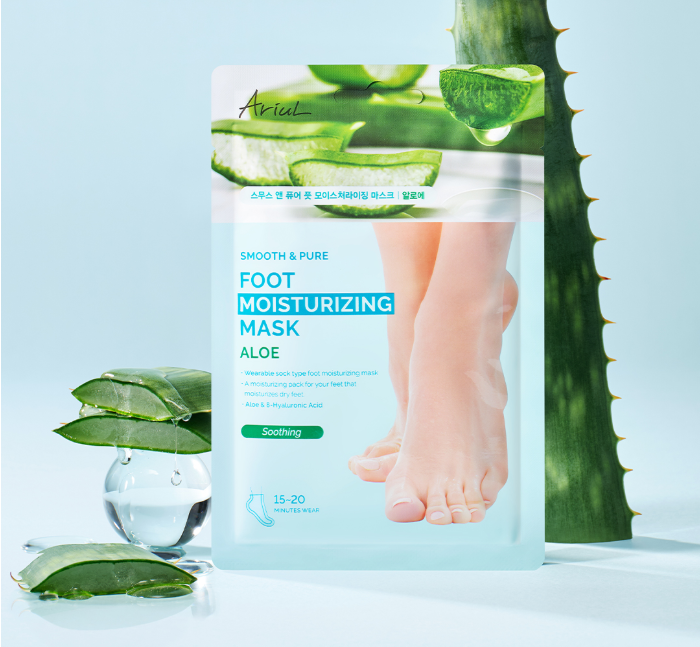 ARIUL Smooth & Pure Foot Mask Special Care Set Tea Tree & Aloe (2 Pairs)