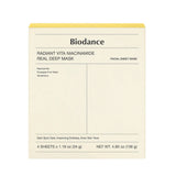 Biodance Radiant Vita Niacinamide Real Deep Mask (4 PCs) - Kiyoko Beauty