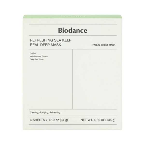 Biodance Refreshing Sea Kelp Real Deep Mask (4 PCs) - Kiyoko Beauty