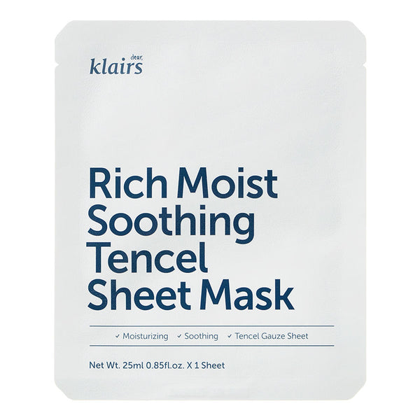 DEAR, KLAIRS Rich Moist Tencel Sheet Mask (1pc)