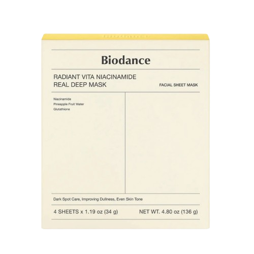 Biodance Radiant Vita Niacinamide Real Deep Mask - Kiyoko Beauty