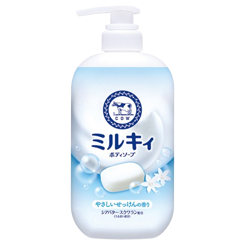 COW BRAND Bouncia Milky Body Soap (500ml) - Kiyoko Beauty