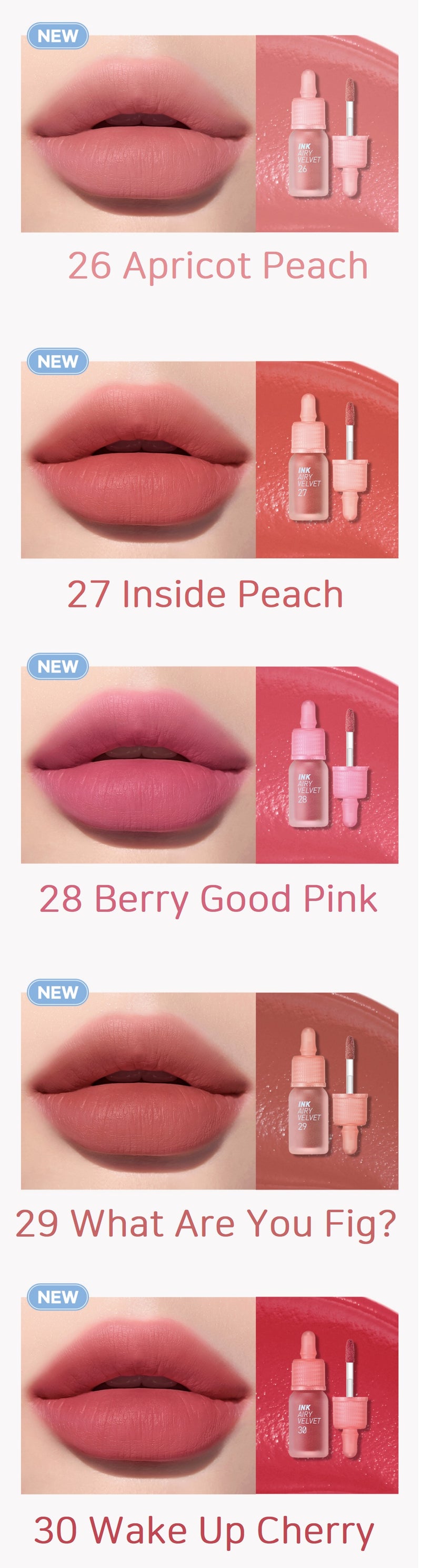 PERIPERA Ink Airy Velvet Lip Tint: Fluffy Collection 2023
